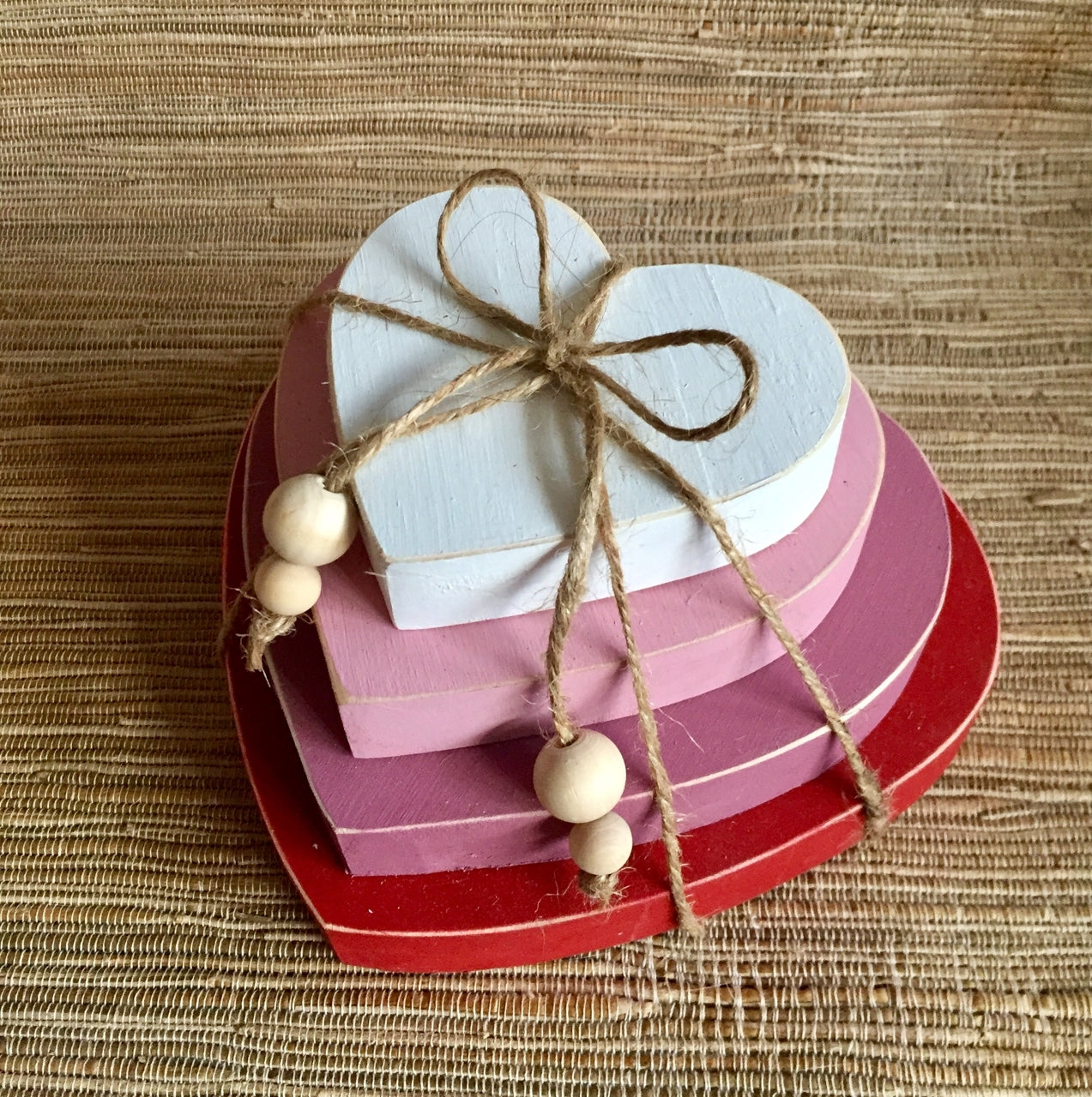 Set 4 corazón atados
