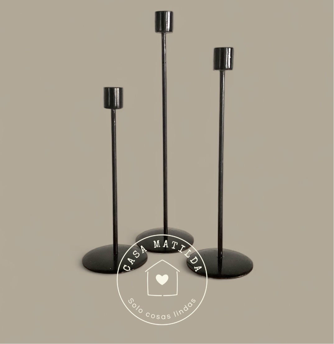 Set candelabros de Metal