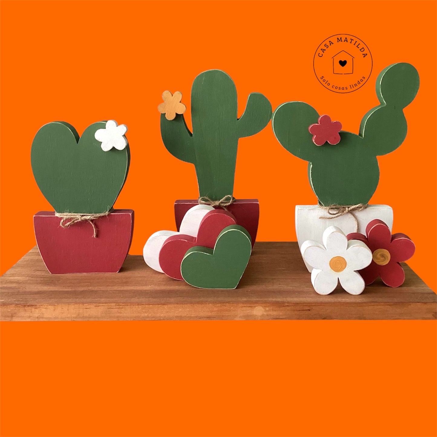 Set 3 cactus grandes
