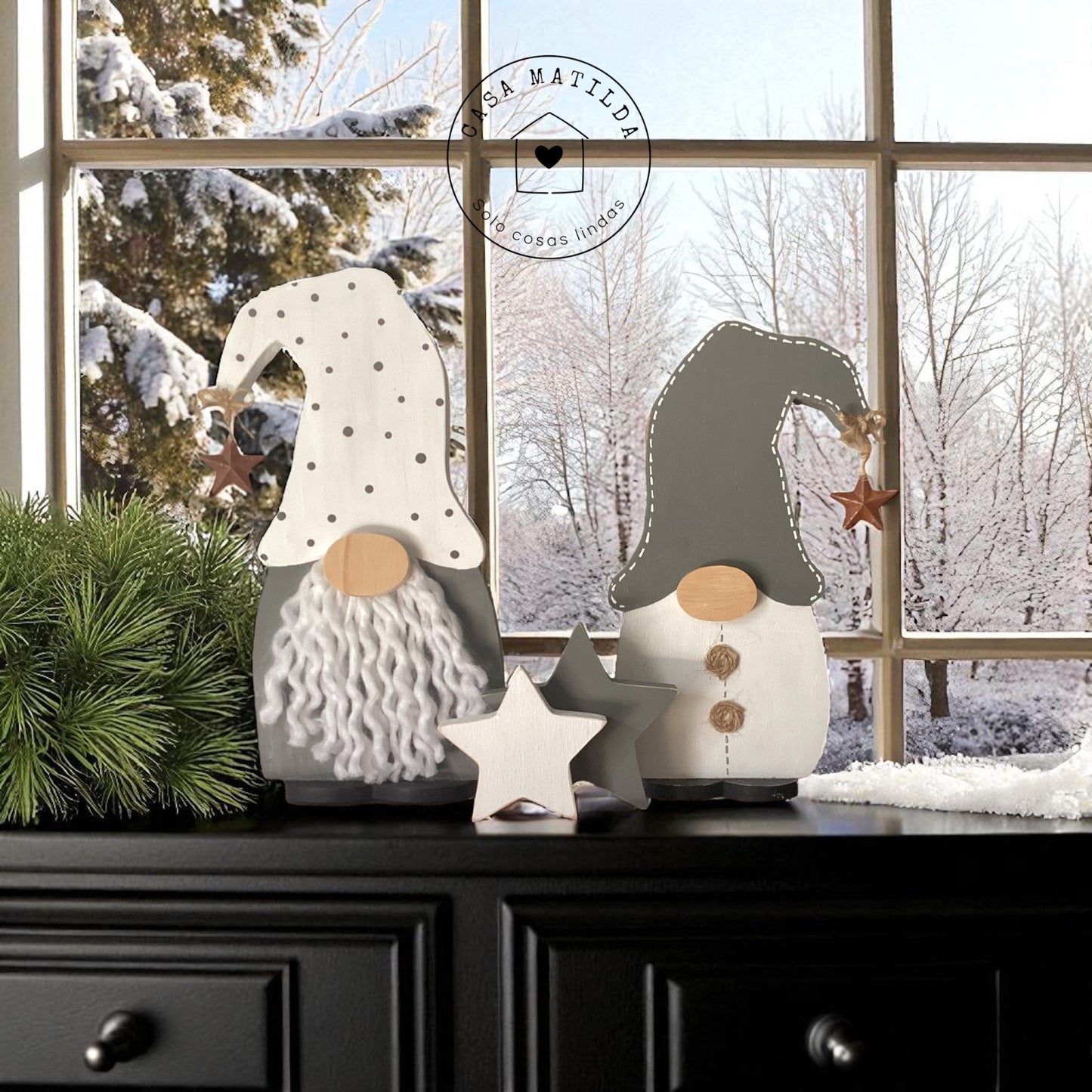 Set Gnomos Gris