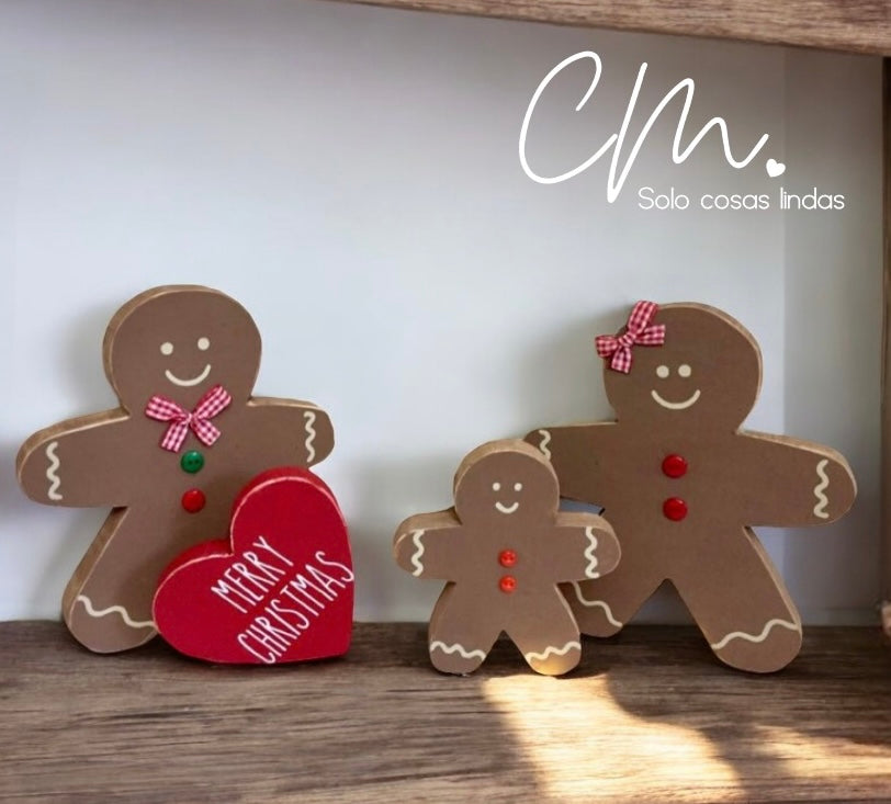 Gingerbread family 3pz