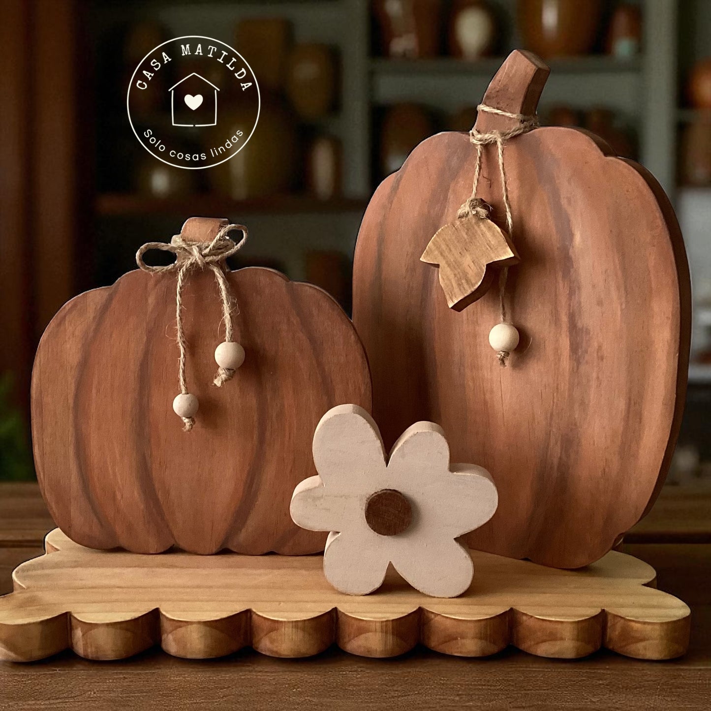 Calabazas capucchino #10 con flor o pájaro