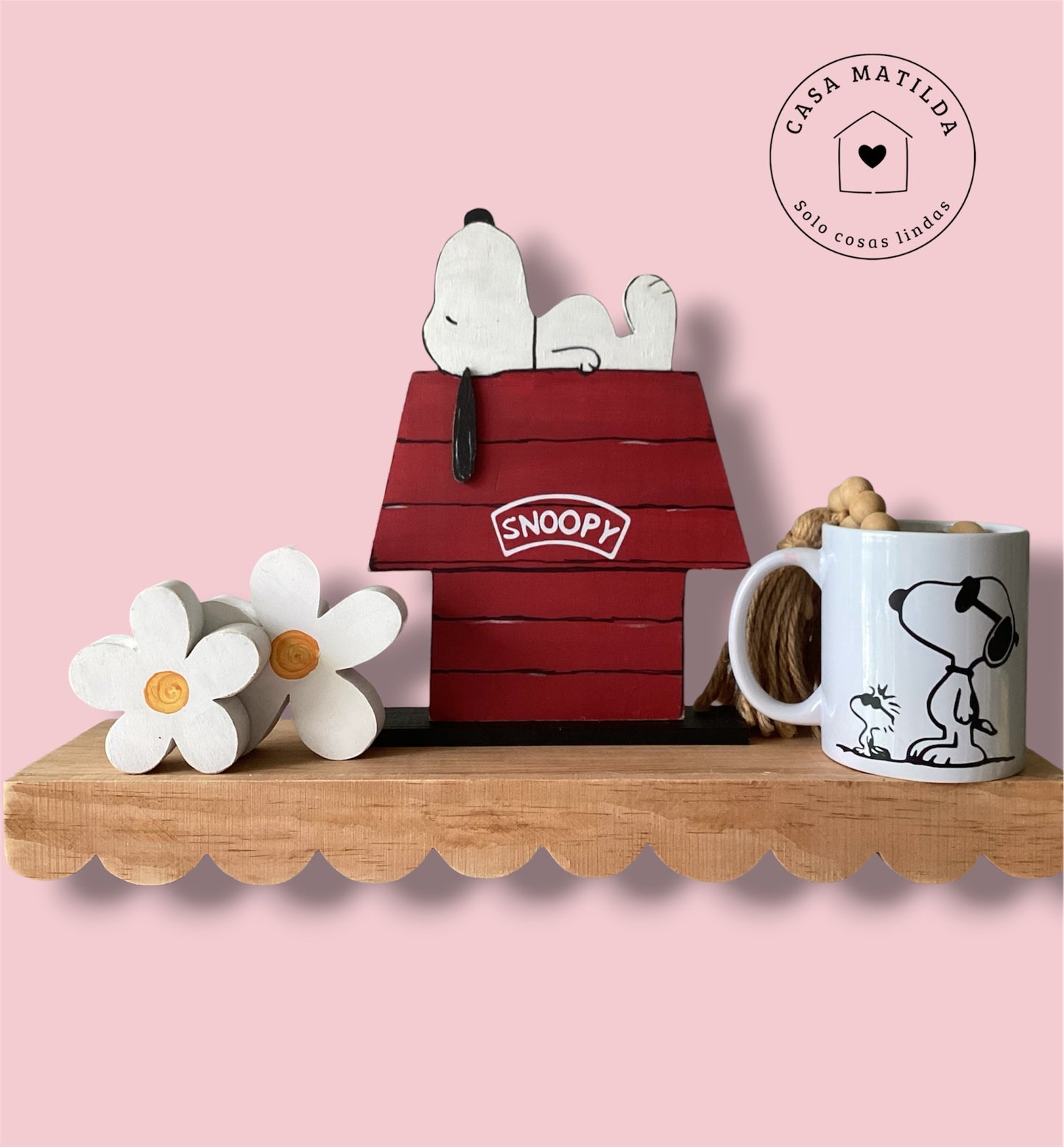 Set taza snoopy con casita