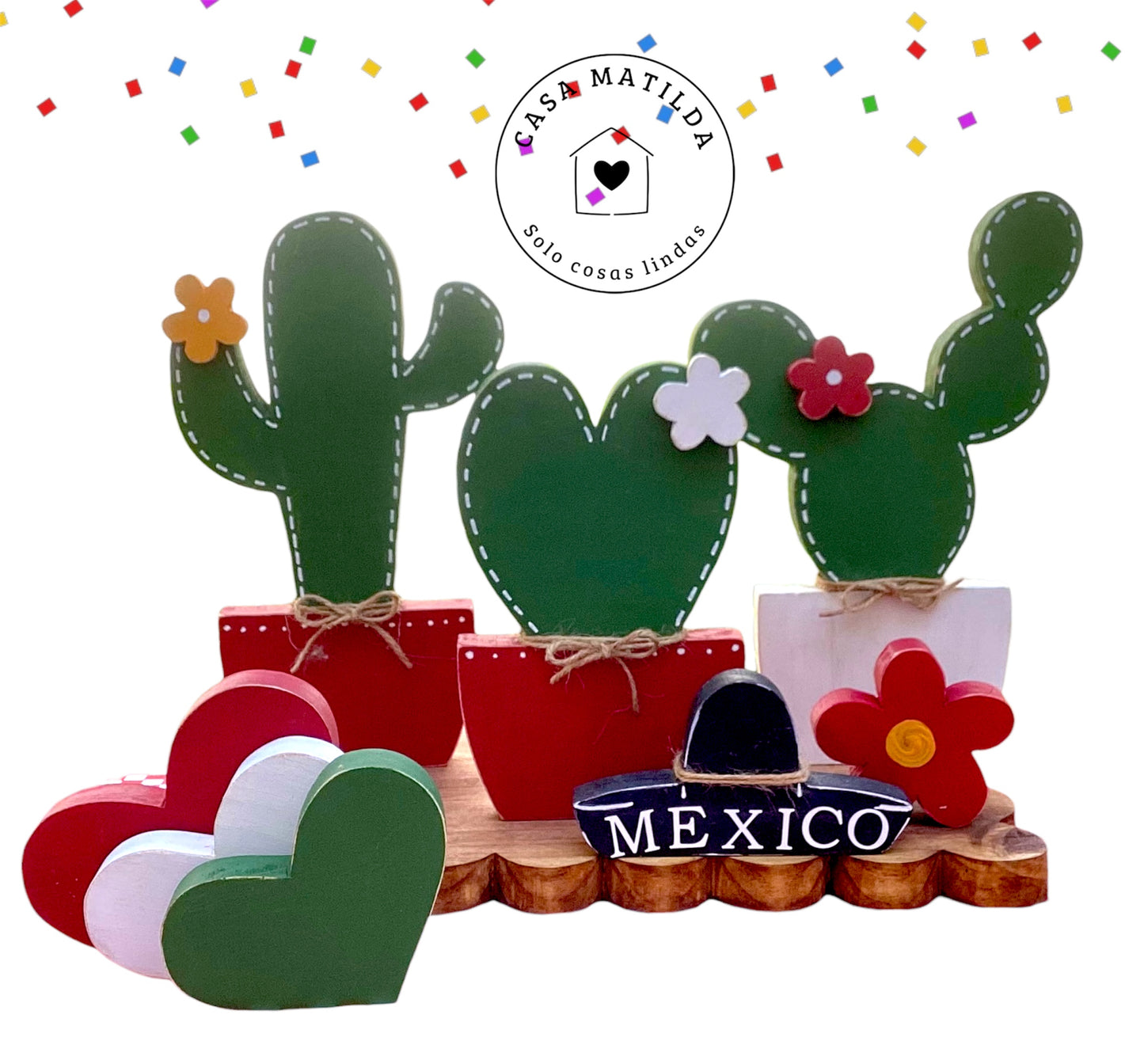 Set 3 cactus grandes