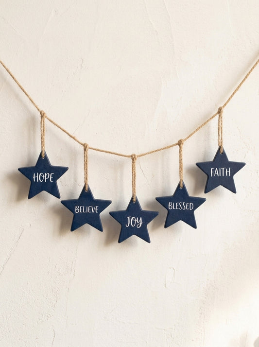 Set de 5 estrellas con texto