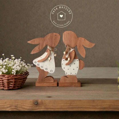 Par de conejos enamorados