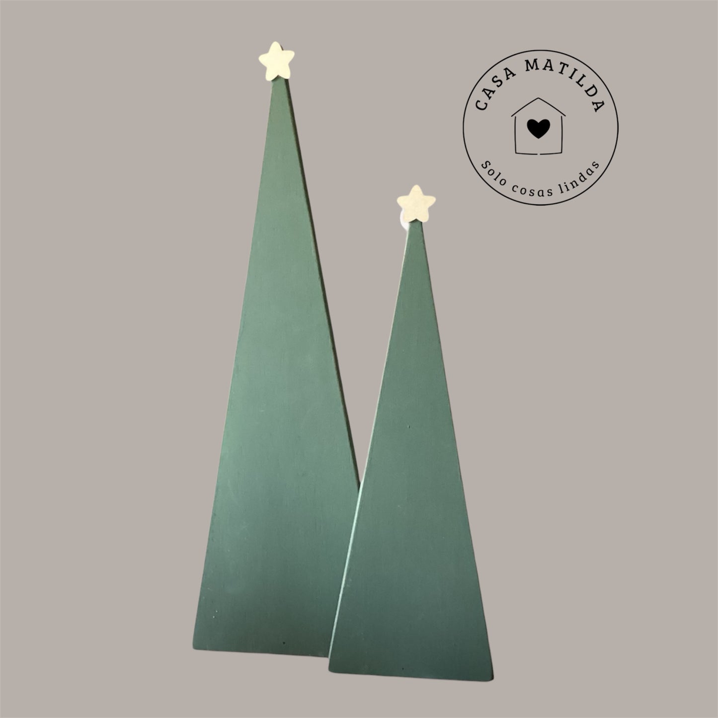 2 Pinos triangulo con estrella