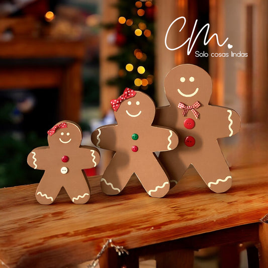 Gingerbread family 3pz