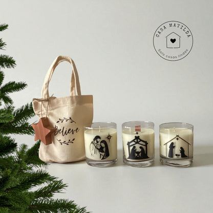 Vela Sagrada Familia con bolsita