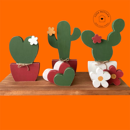 Set 3 cactus grandes