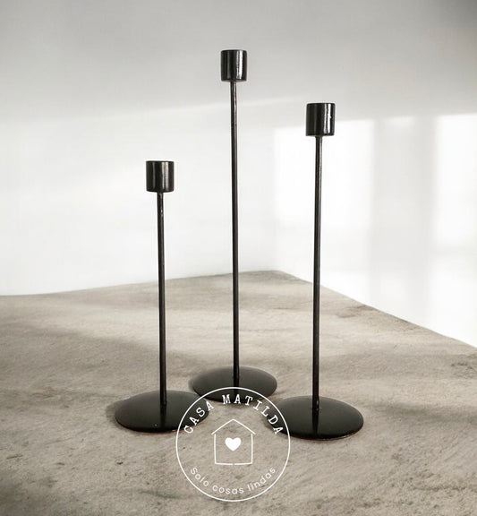 Set candelabros de Metal