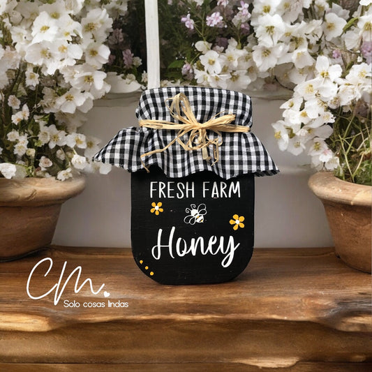 Mason Jar de madera