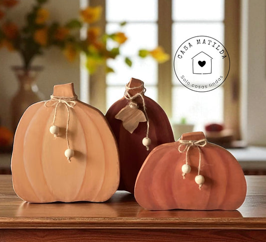 Set 3 calabazas Chunky #9