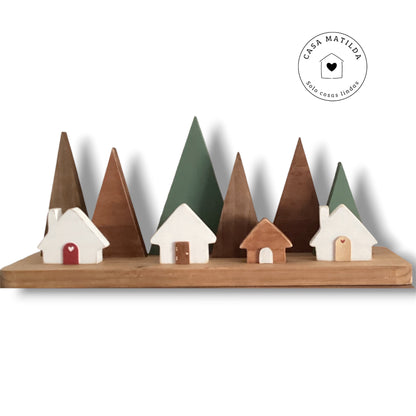 Mini set pinitos con casitas