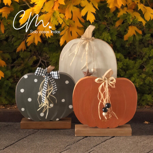 Set 3 calabazas estilo tradicional