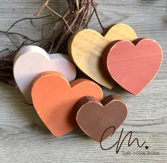 Set 5 corazones Fall