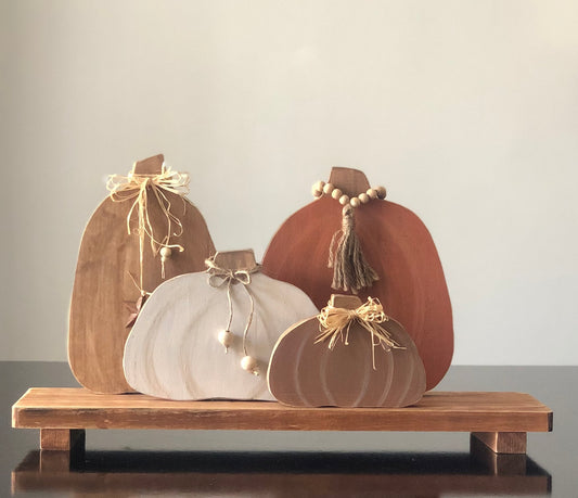 Set 4 calabazas Chunky