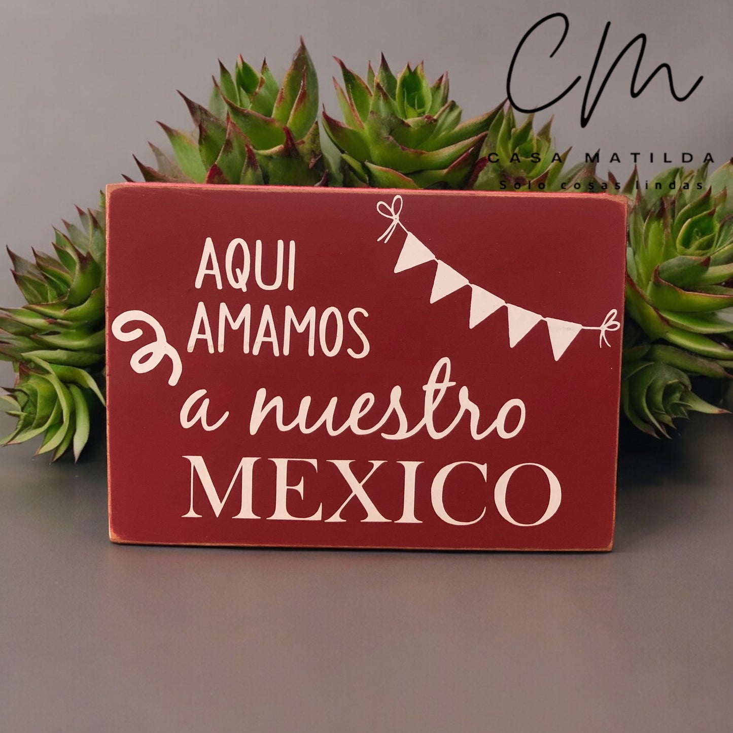 Letrero Amamos Mexico