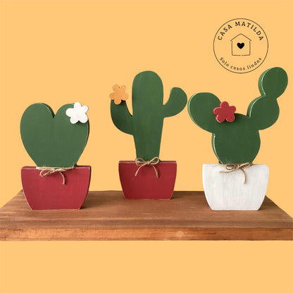 Set 3 cactus grandes