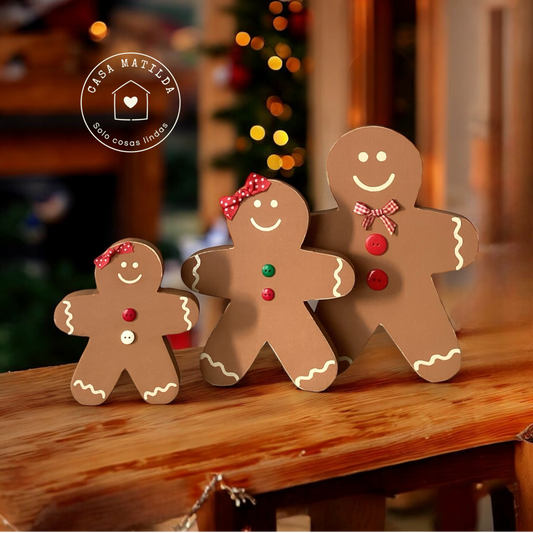Gingerbread family 3pz