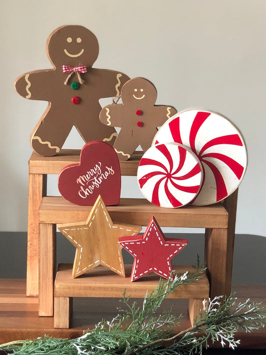 Kit de Repisitas con decoración gingerbread