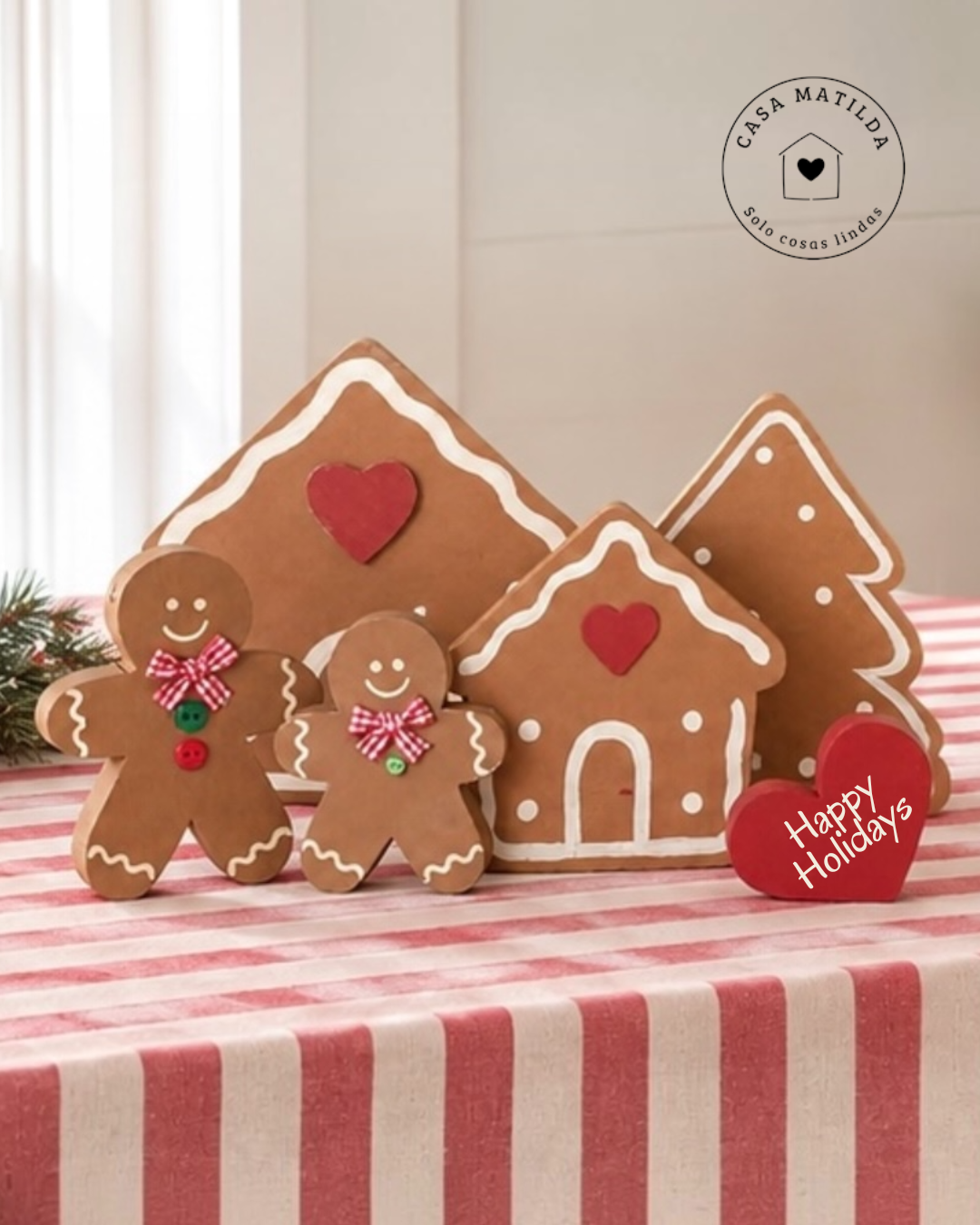 Set Galletas casas de gengibre