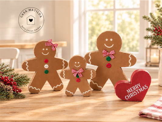 Gingerbread family 3pz